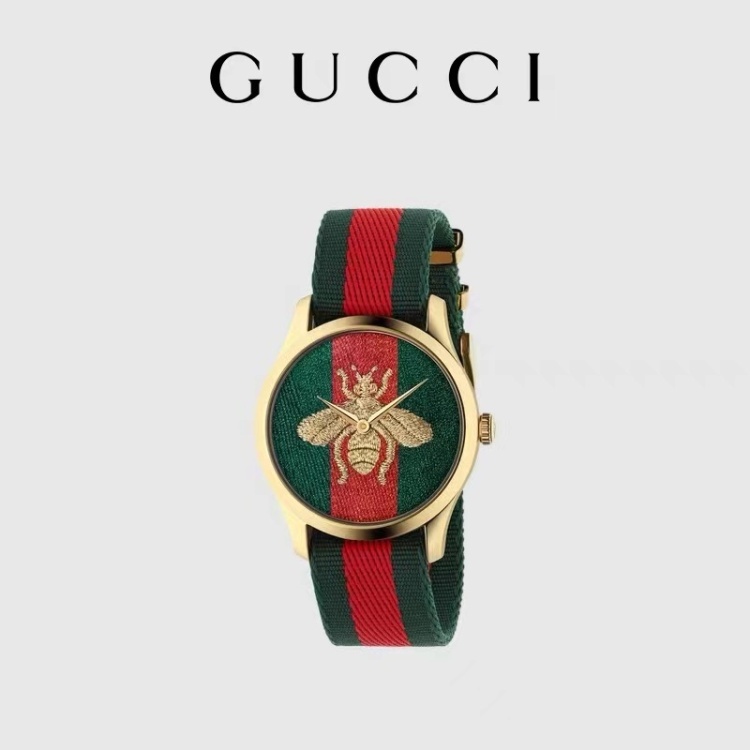 【GUCCI 小蜜蜂刺绣 高端腕表】（M0010）（官方正品保证2年联保 、带中检国标）GUCCI G-TIME系列高端腕表，看1眼，即钟意，非凡品质，用时间诠释一切，顶级工艺，优雅尊贵，超薄传奇之作，卓越品质，臻至之选