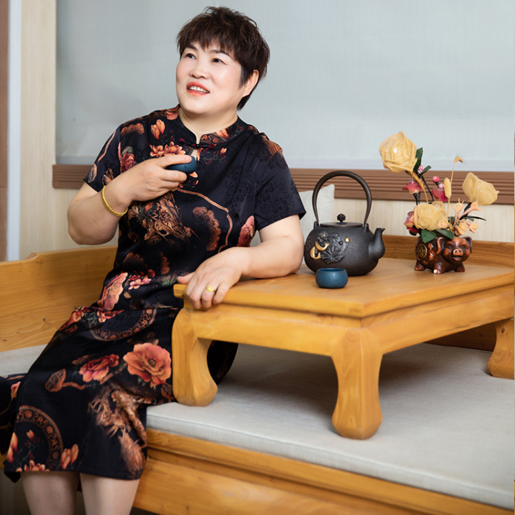 【1件装】BigBig·Xiang母亲节限定，旗袍款真丝连衣裙