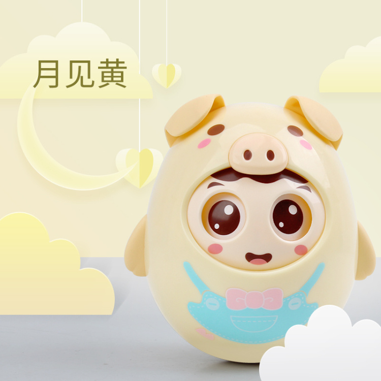 眨眼小猪不倒翁