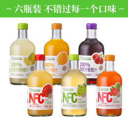 【6瓶装，汇多滋-甄蔬甄果&NFC100%果汁 325毫升】