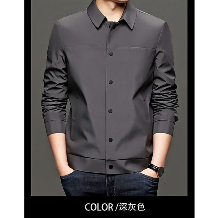 【100%正品授权】九牧王旗下时尚品牌艾夫杰尼，高端商务翻领外套，定制扣子，轻奢品质（编号：18116）