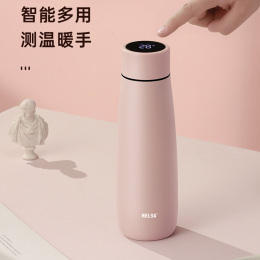 智能显温316不锈钢摇摇热暖手杯430ML   U米