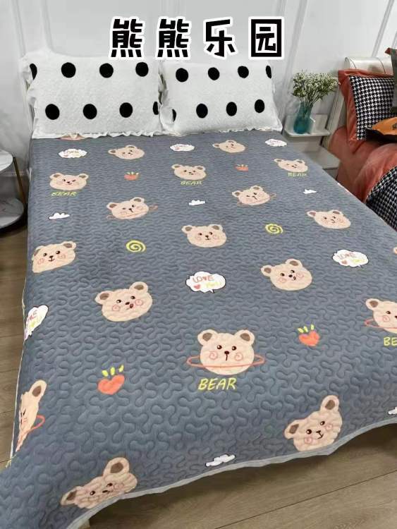 高定高端定制牛奶绒多功能床盖 200*230cm 