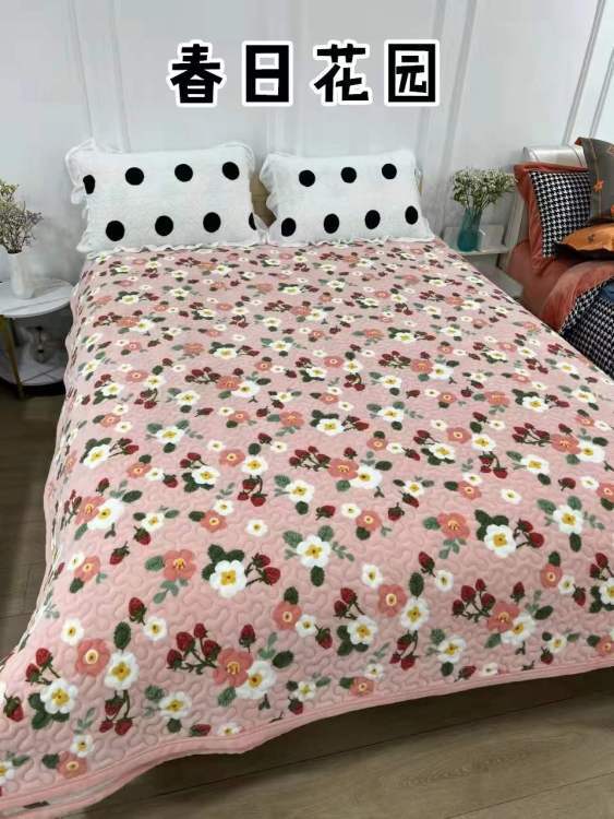 高定高端定制牛奶绒多功能床盖 200*230cm 