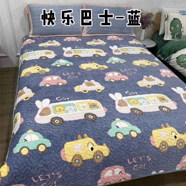 高定高端定制牛奶绒多功能床盖 200*230cm 