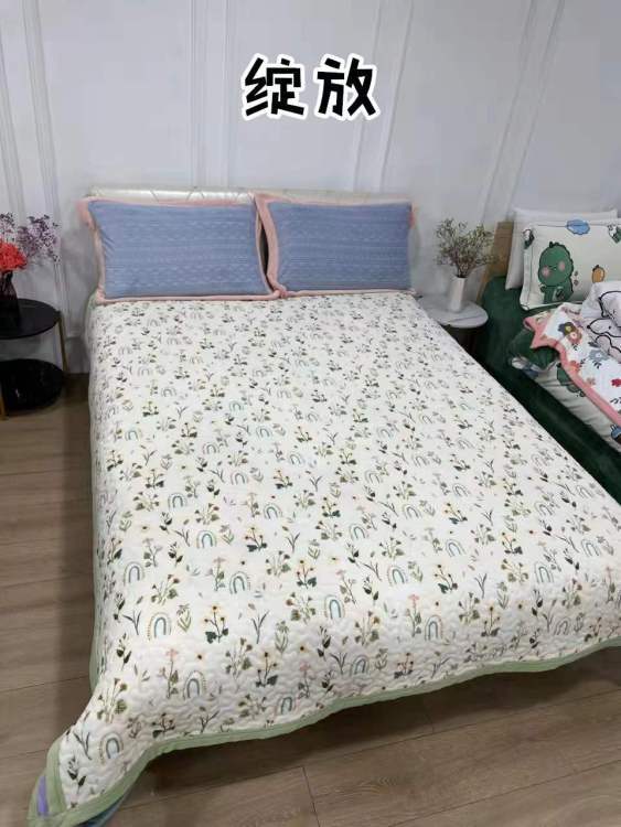 高定高端定制牛奶绒多功能床盖 200*230cm 