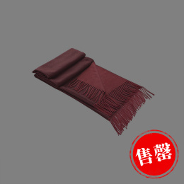 秋冬季仿羊绒双面流苏围巾