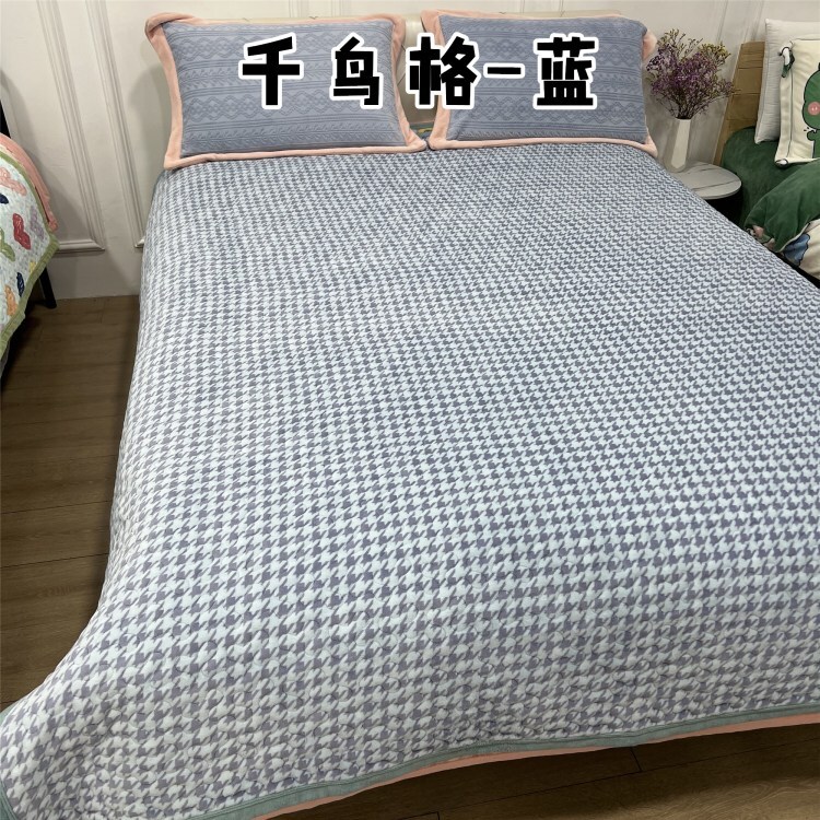 高定高端定制牛奶绒多功能床盖 200*230cm 