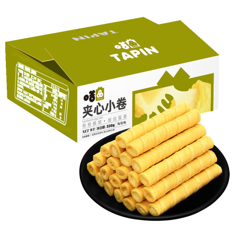【早餐必囤】四选一！！超值9.9元必抢：夹心蛋卷（330g/箱子）、粗粮饼干（350g/箱子）、果酱盒子（400g/箱）、燕麦巧克力酥（200g/箱）