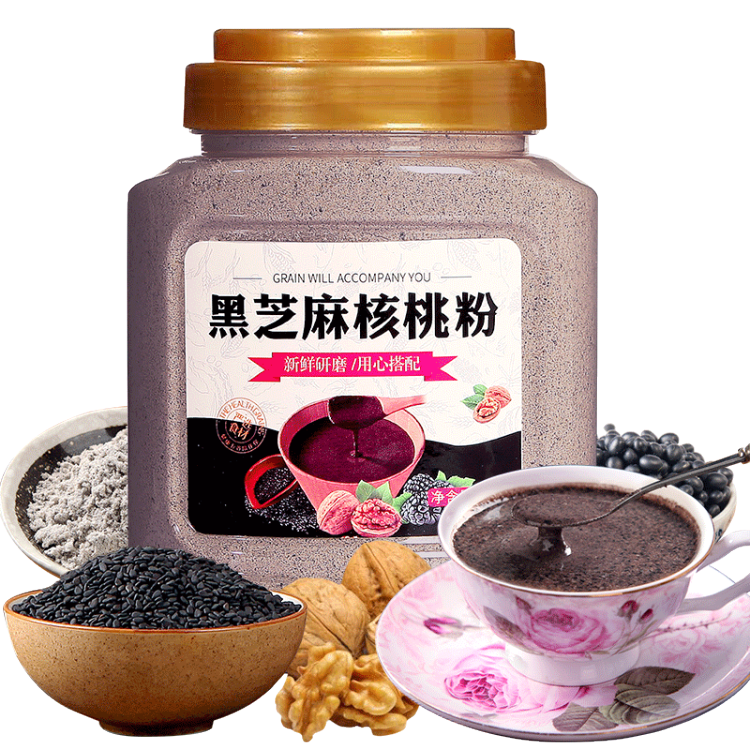 黑芝麻核桃粉500g
