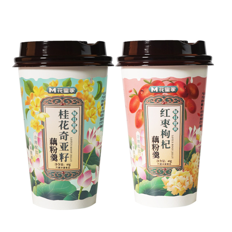 【10杯装 花蜜家桂花奇亚籽、红枣枸杞味藕粉】