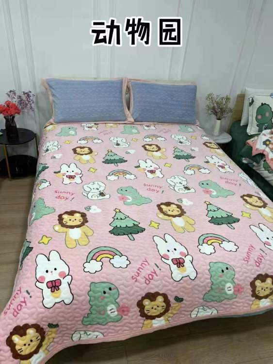 高定高端定制牛奶绒多功能床盖 200*230cm 